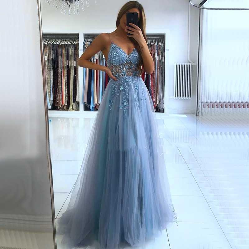 On Sale: Stunning Beadings Long Prom Dress with Spaghetti-Straps and Split-BallBride