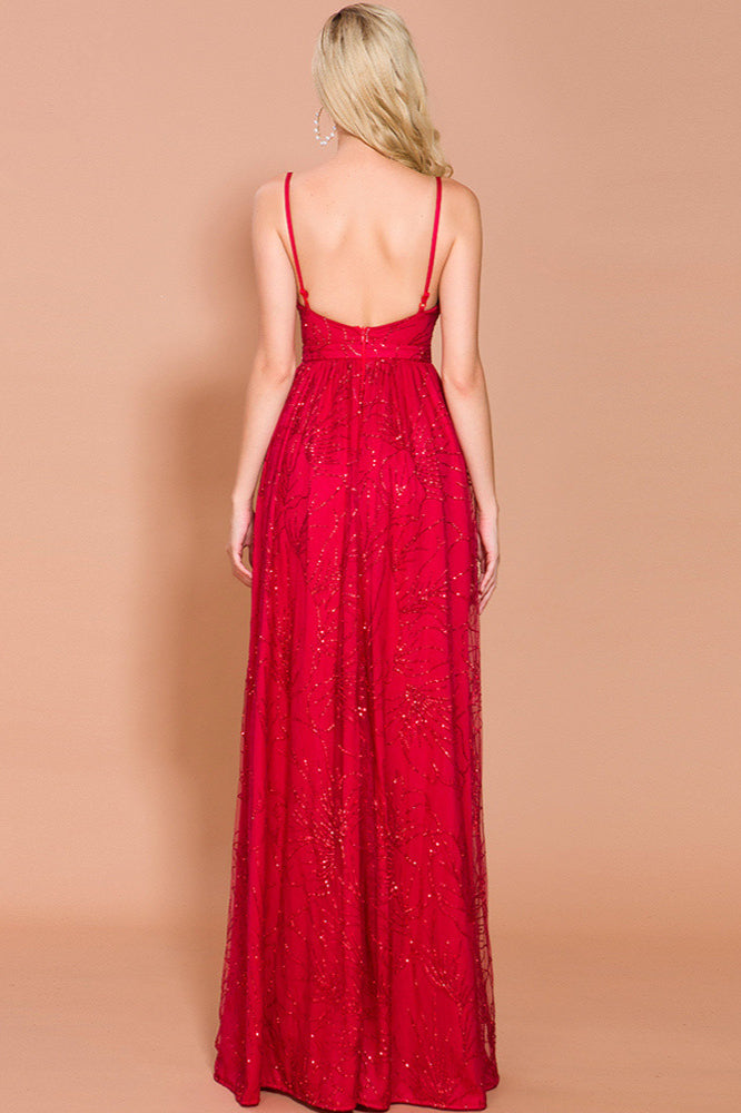 Sequins Prom Dress Long With Overskirt - Chic & Stylish-BallBride
