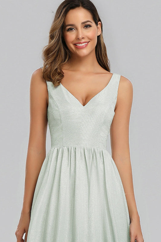 Stunning Ombre Sequins V-Neck Long Prom Dress-BallBride