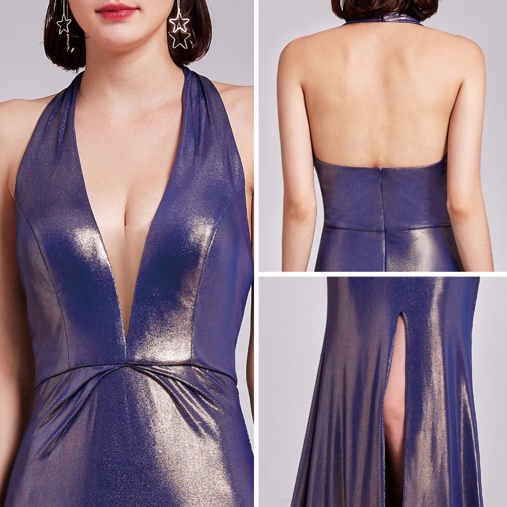 Stunning V-Neck Sleeveless Prom Dress On Sale-BallBride