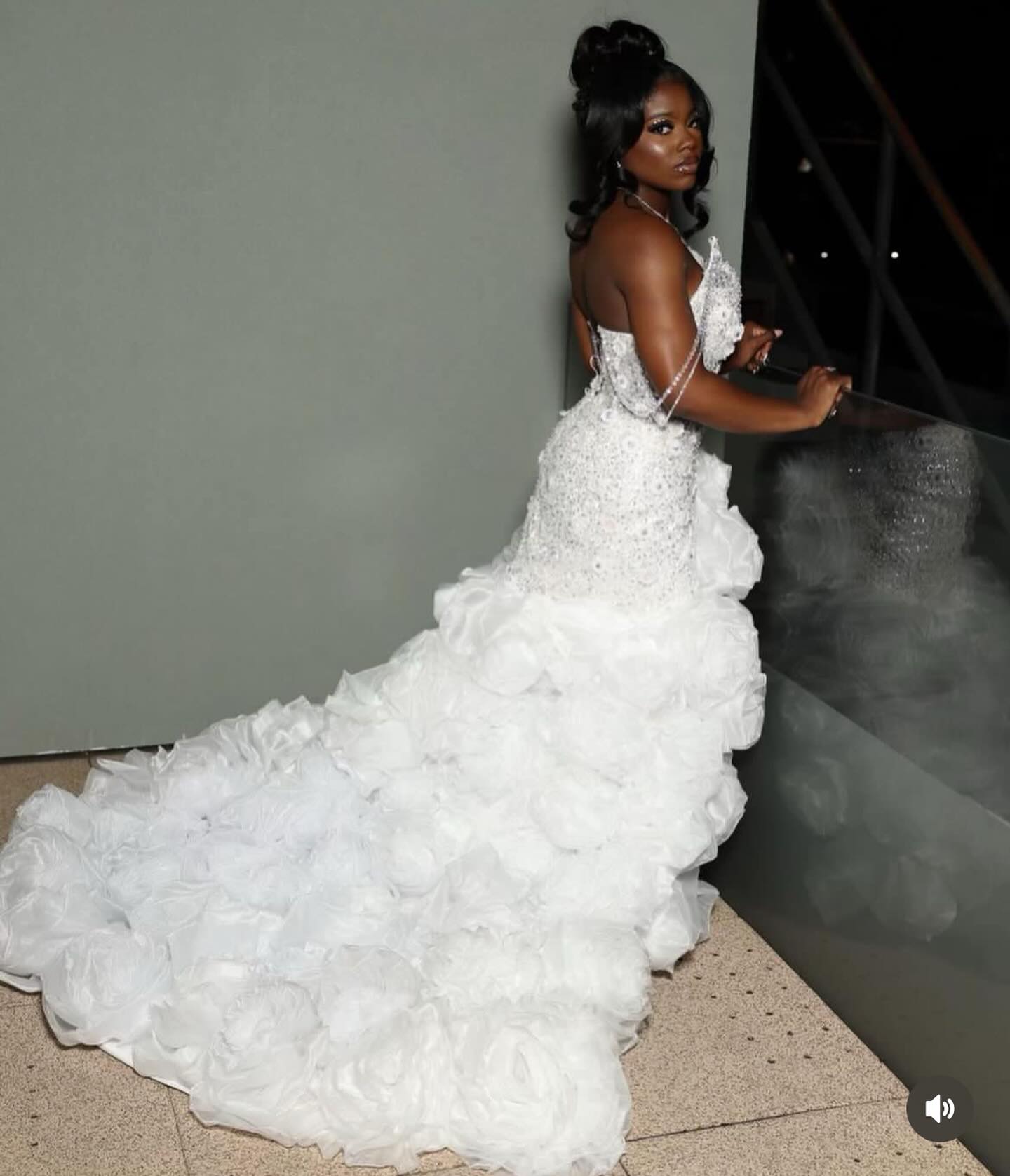 White Sweetheart Sheath Organza Side Slit Flowers Prom Dresses-BallBride